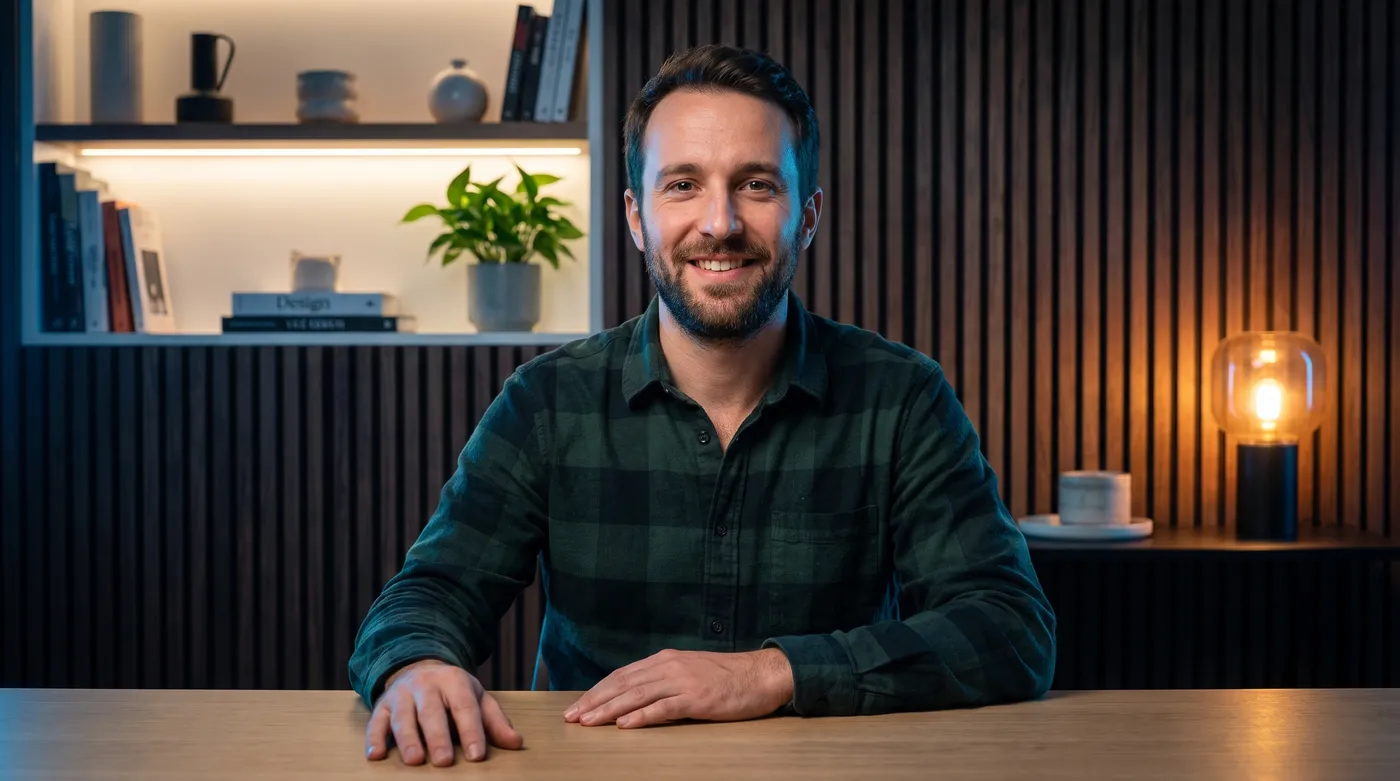 Création de site internet à Clermont-Ferrand : professionnel dans un studio moderne au ton bleu Inleven